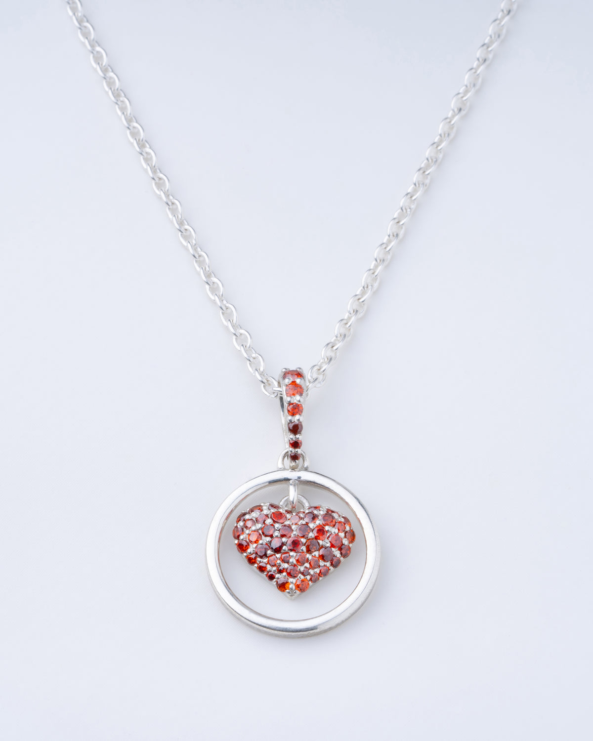 Silver Love Heart Necklace
